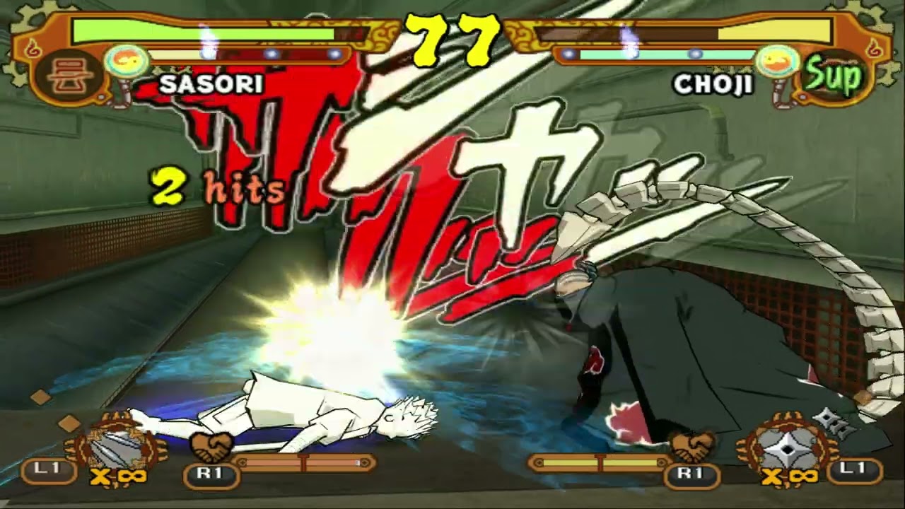Hiruko vs Choji (Butterfly) - Naruto Shippuden Ultimate Ninja 5