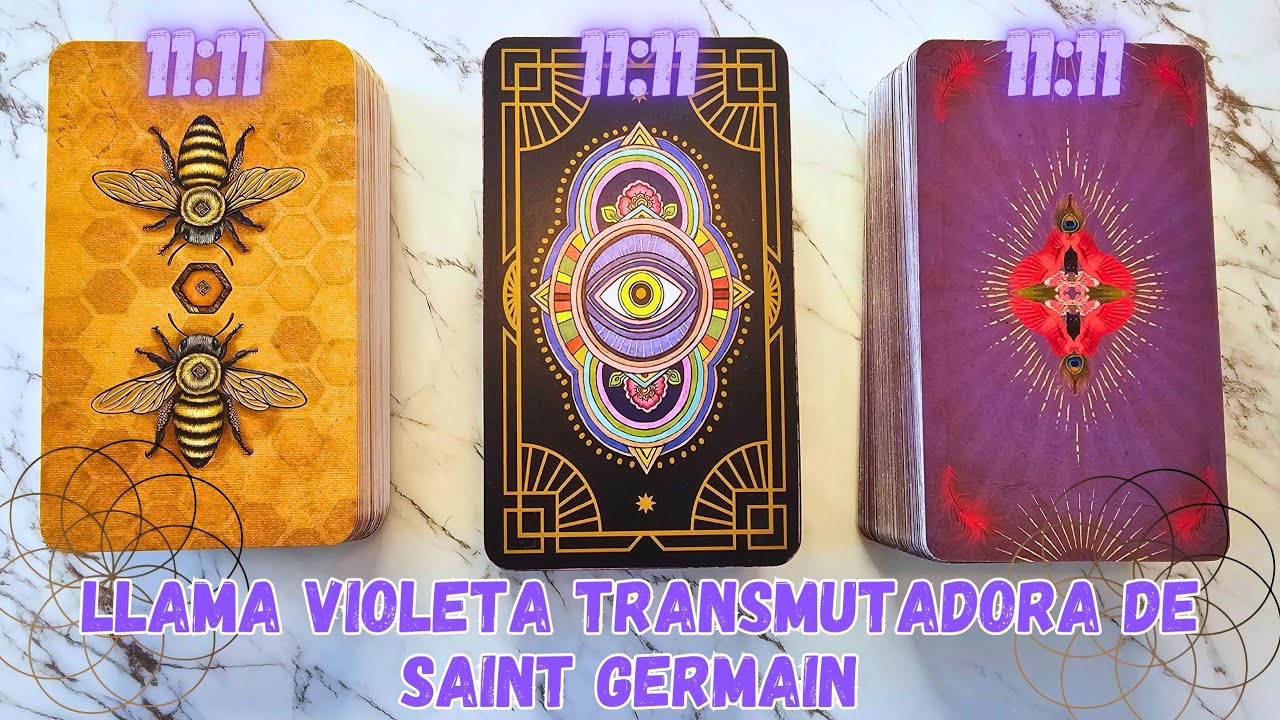 Llama Violeta de Saint Germain ✨️ Tarot Interactivo