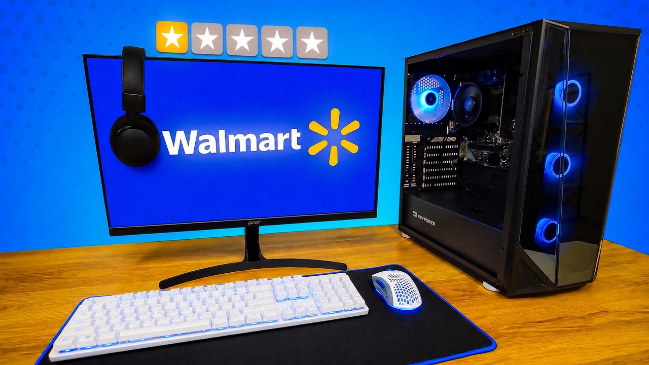 I Bought The CHEAPEST Gaming Setup From Walmart!