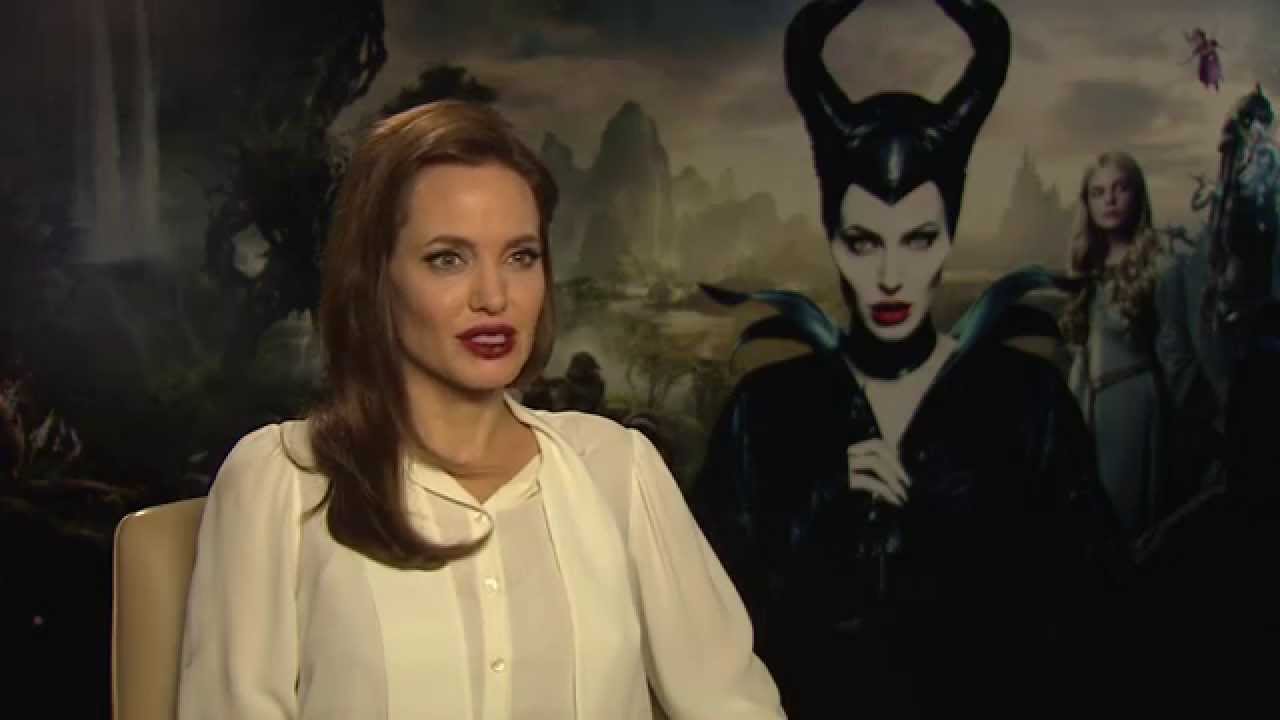 Angelina Jolie talks make-up and scaring kids!