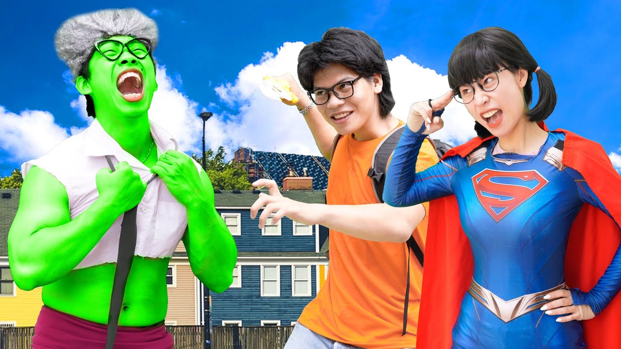 He Become Hulk Vs Super Girl Tani, Nick Hulk - GreenMan TV