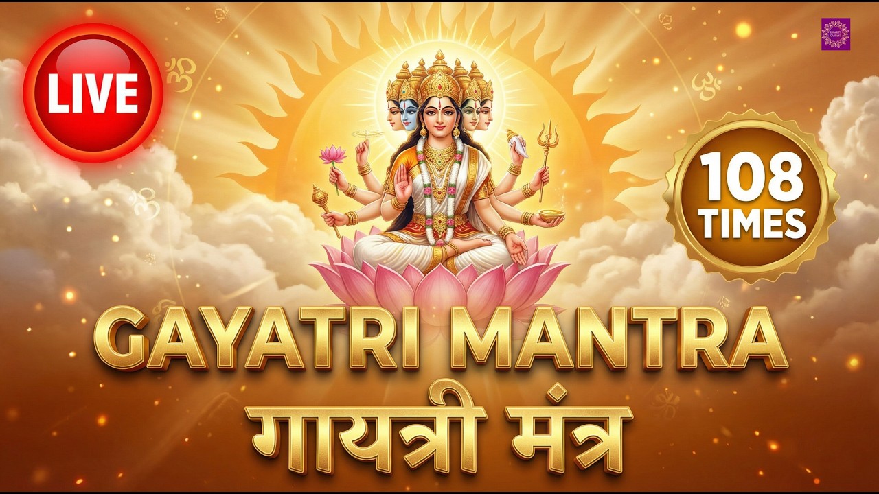 Gayatri Mantra 108 Times | Om Bhur Bhuva Swaha | Powerful Vedic Chanting for Peace & Positivity