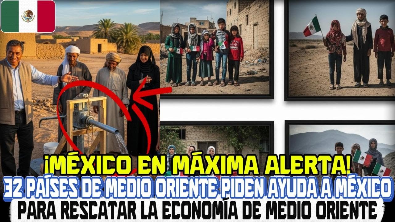 MÉXICO en alerta máxima 32 países de Medio Oriente piden ayuda para salvar la economía