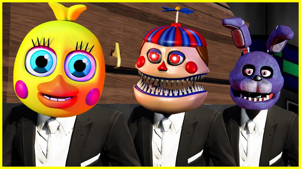 [SFM FNaF] Corrupted vs Withered Hoaxes vs Twisted vs Demented V2 || Coffin Dance Song Meme Cover