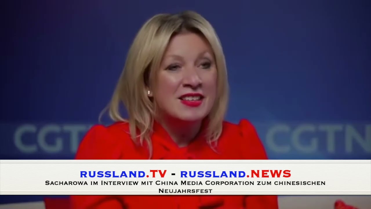 Sacharowa im Interview mit China Media Corporation zum chinesischen Neujahrsfest
