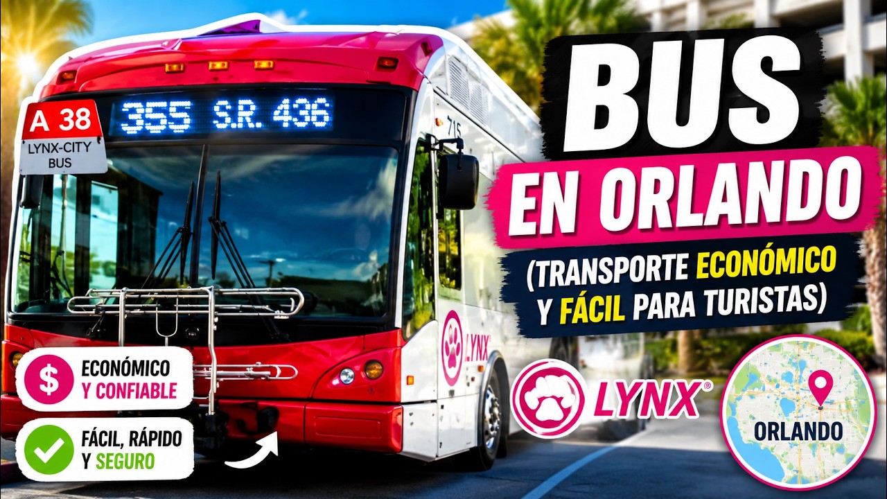 🚍CÓMO TOMAR UN BUS EN ORLANDO 🇺🇸- LYNX - TRANSPORTE PÚBLICO PARA NO ALQUILAR UN CARRO!🚫🚗