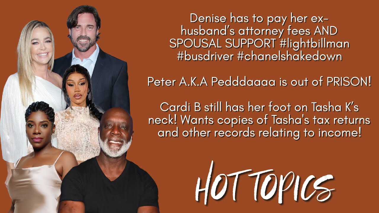 Denise Richards has to PAY Aaron Phyphers, Peter Thomas OUT OF PRISON, Cardi B and Tasha K