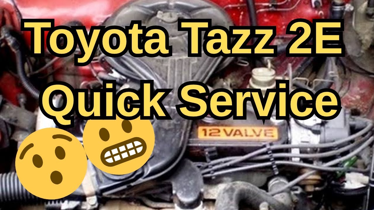DIY Service of a Toyota Tazz 2E