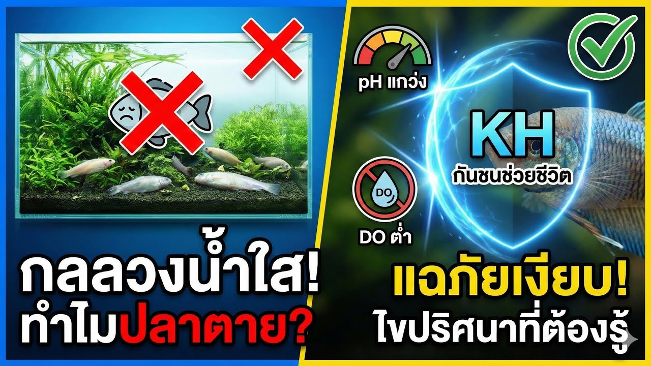 น้ำใสไม่ได้แปลว่าปลอดภัย Ep.2  : pH แกว่ง และ ออกซิเจนต่ำ: สองตัวการร้ายในตู้ปลาที่มองไม่เห็น