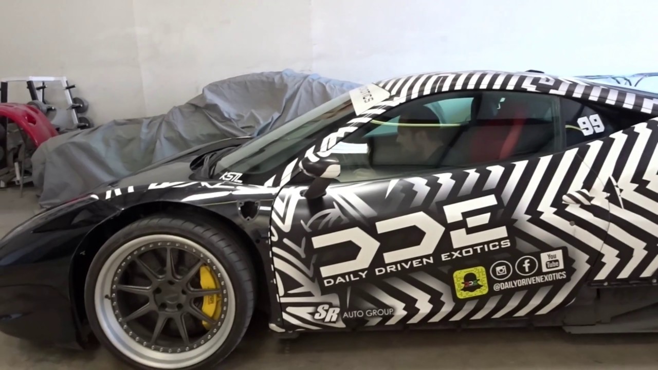 Daily Driven Exotics Ferrari 458 GT getting painted.. DDE 458GT