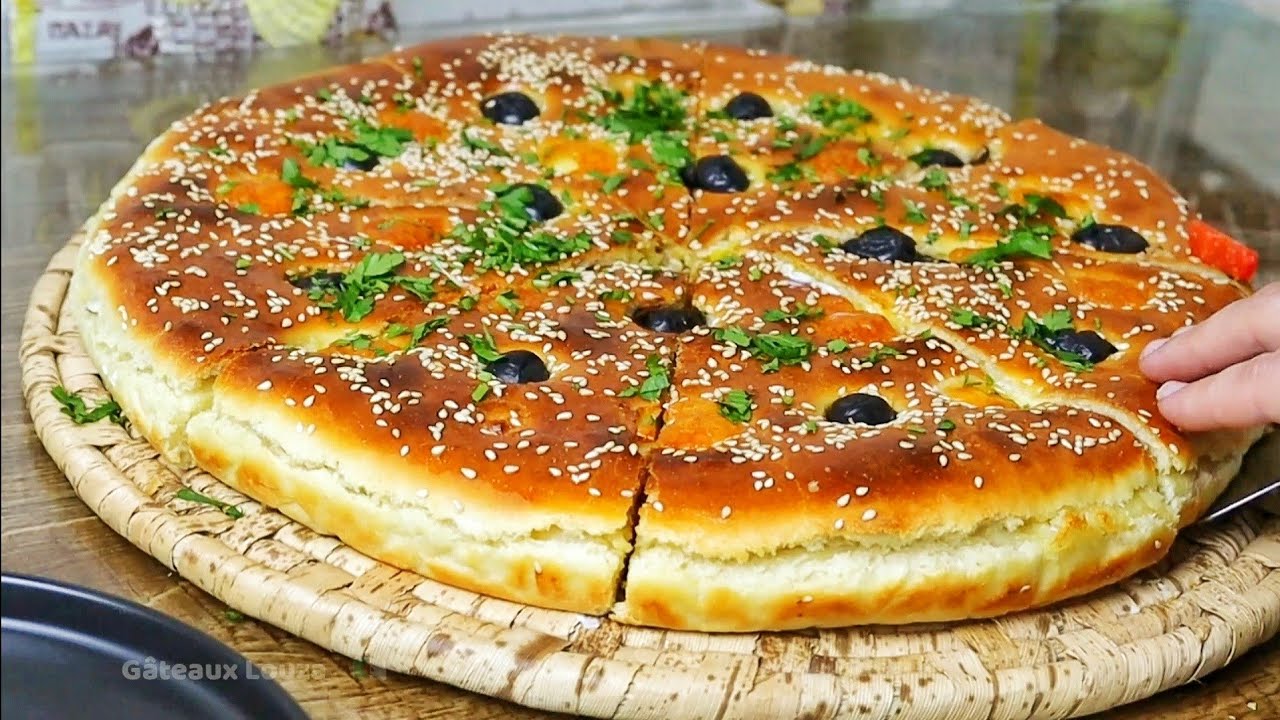 فطيرة محشية بعجينة قطنية سهل و سريع | pain farcie simple et rapide