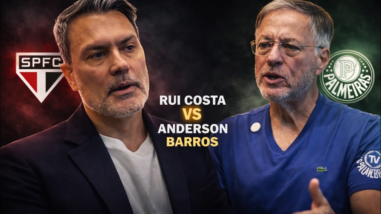 POLÊMICA! ANDERSON BARROS DIRETOR DO PALMEIRAS CHAMA RUI COSTA DO SPFC DE 'OPORTUNISTA E+
