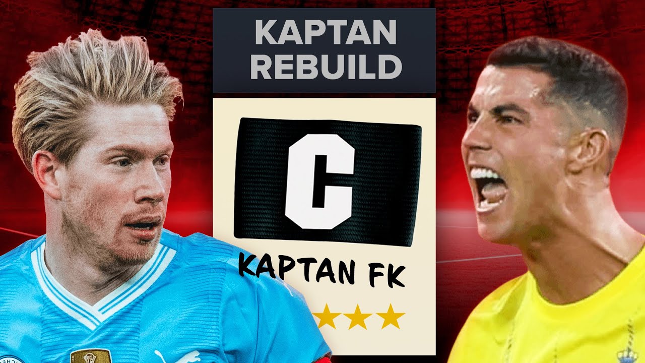 SADECE KAPTAN OLAN FUTBOLCULARDAN TAKIM KURDUM ve REBUILD YAPTIM! // FC 24 KARİYER MODU