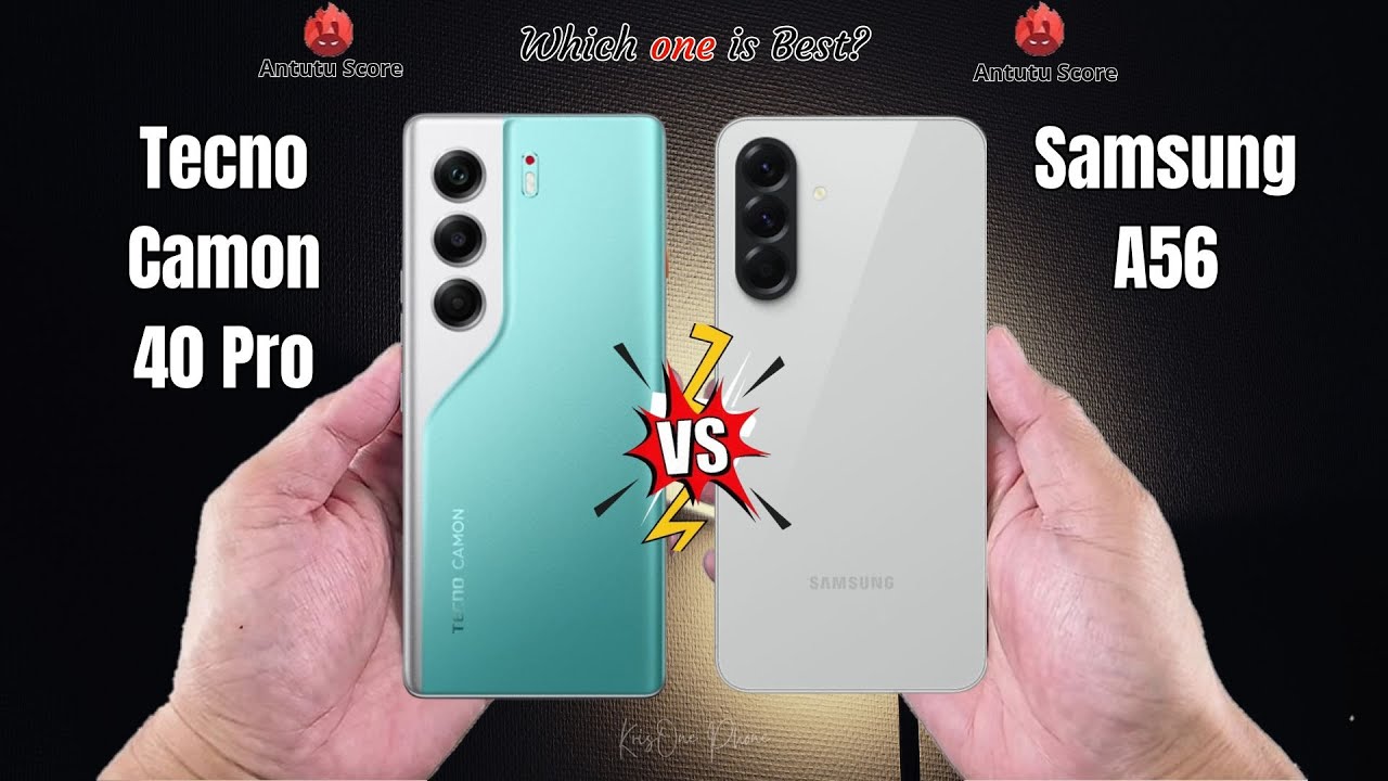 Tecno Camon 40 Pro 5G vs Samsung A56  Full comparison ⚡Which one is Best
