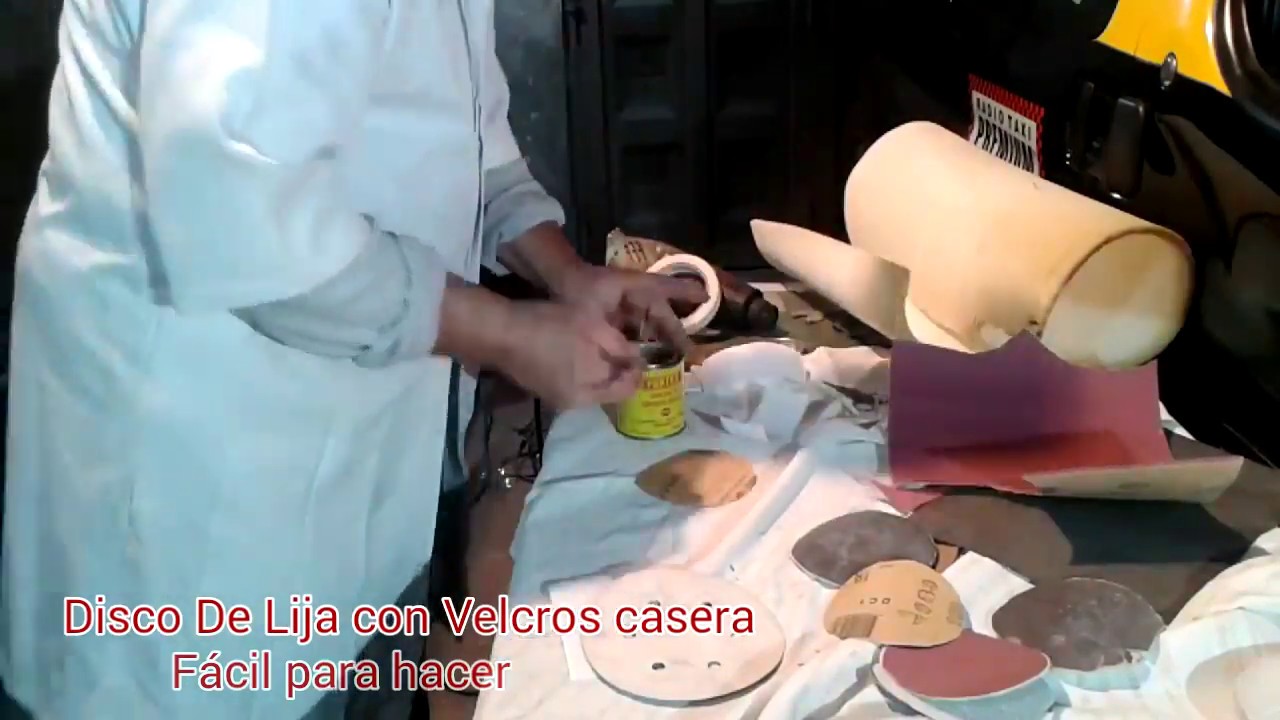 Disco lija Velcro para Orbital casera como sé hace fácil