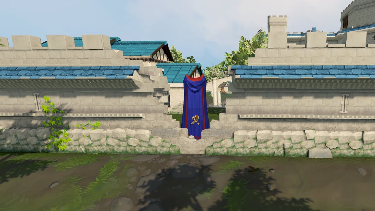 Getting 120 agility on the Falador wall shortcut