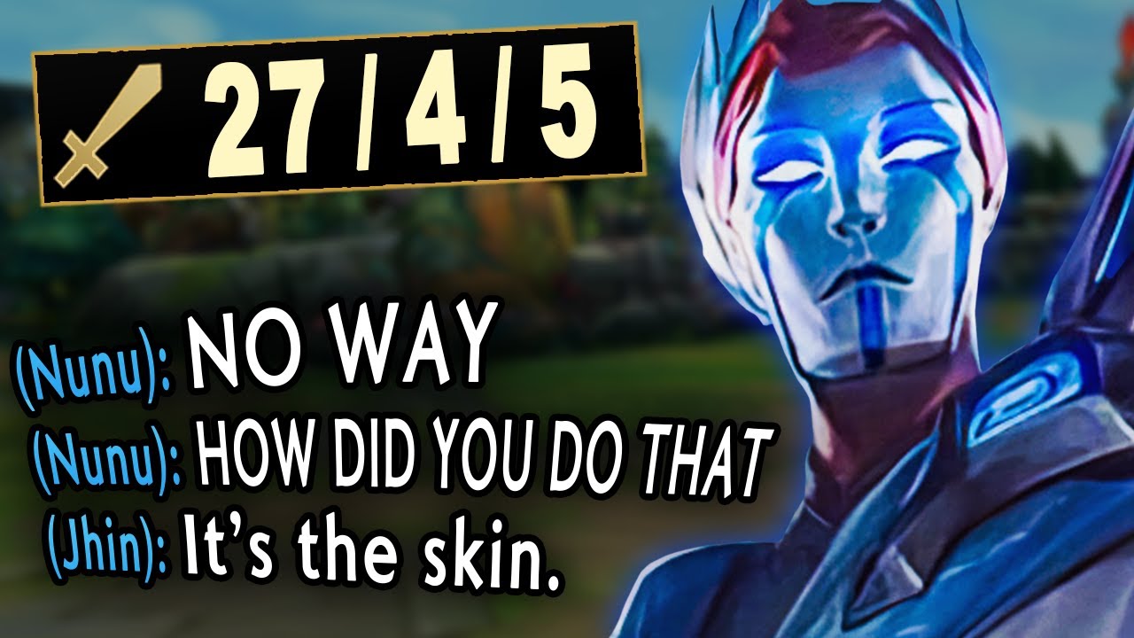 This might be one of the best Jhin skins ever. I play way better IDK