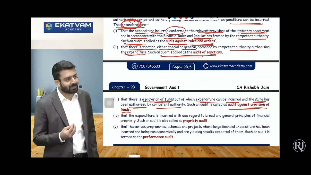 Expenditure Audit In Govt. Audit CA Inter Audit #ca #cainter