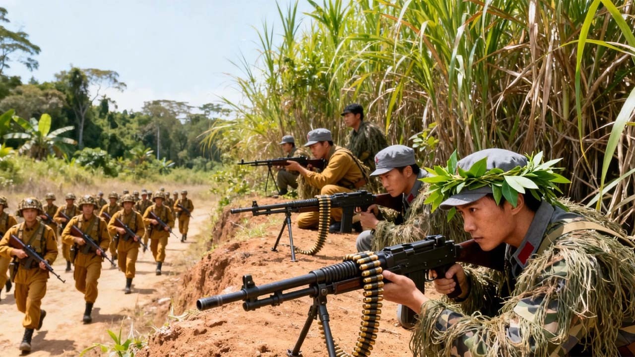 日軍殺進營地，未料八路早已埋伏，草叢伏擊一舉全滅   ⚔️  抗日  MMA | Kung Fu