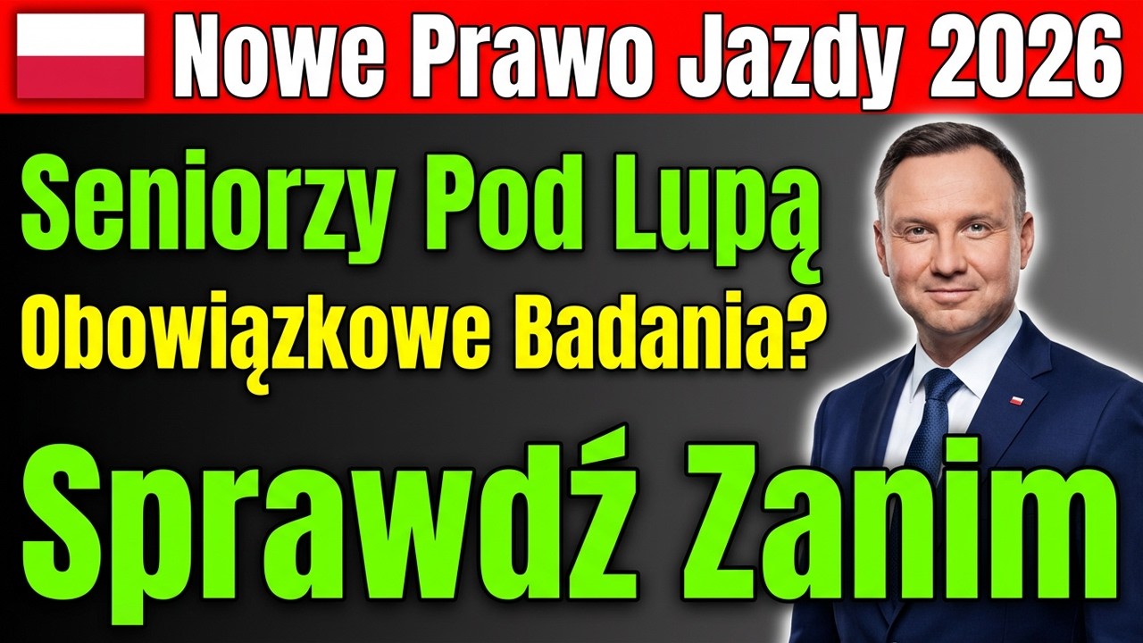 NOWE PRAWO JAZDY DLA SENIOR&Oacute;W 2026! Ważne Zmiany, Kt&oacute;re Musisz Poznać