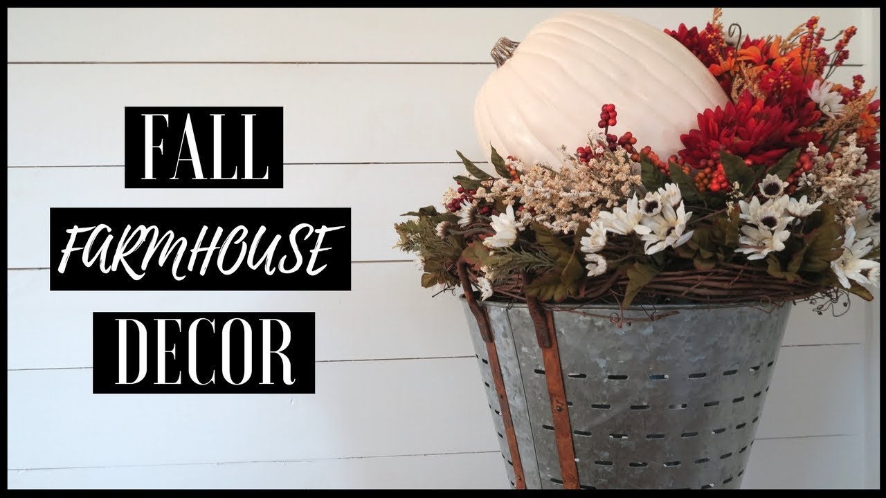 DIY FALL HOME DECOR | FALL FARMHOUSE CENTER PIECE