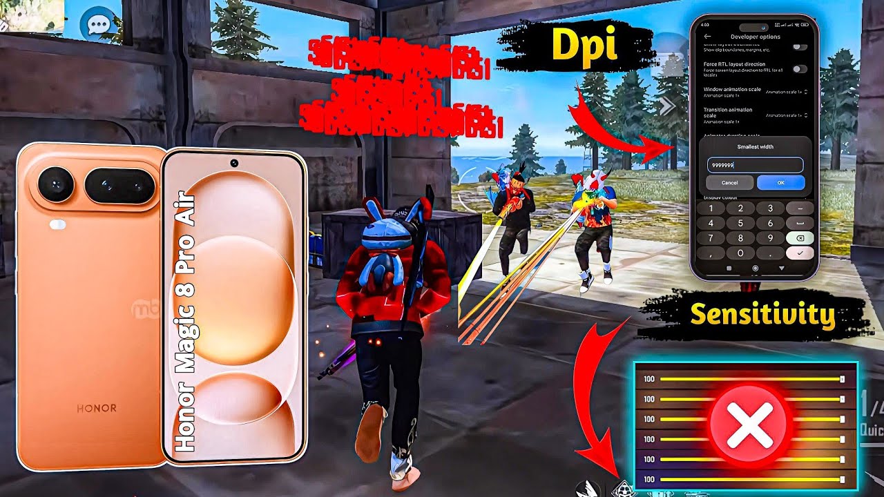 Honor Magic 8 Pro Air Full Free Fire Gameplay Review Full Test