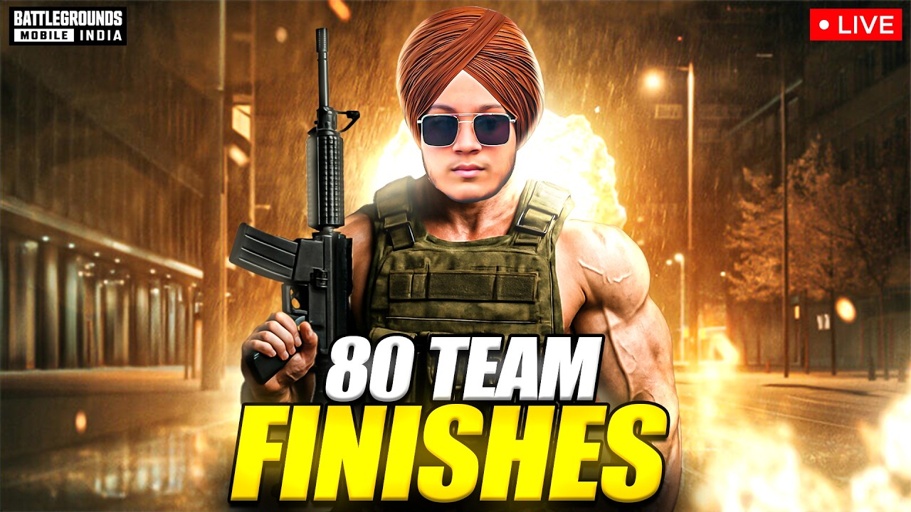 80 TEAM FINISHES GAMEPLAY #bgmi #shortsfeed #shorts