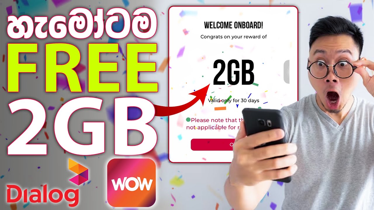 How to Get 2GB FREE DATA from Dialog WOW App | Sinhala | ChamieYa