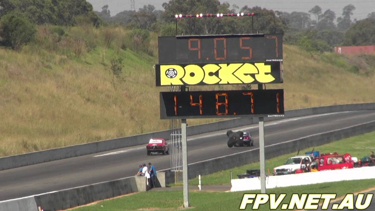 ROTORG33K MAZDA RX3 13B TURBO ETZV8S RUNS 9.04 @ 136 MPH AT SYDNEY JAMBOREE 2012