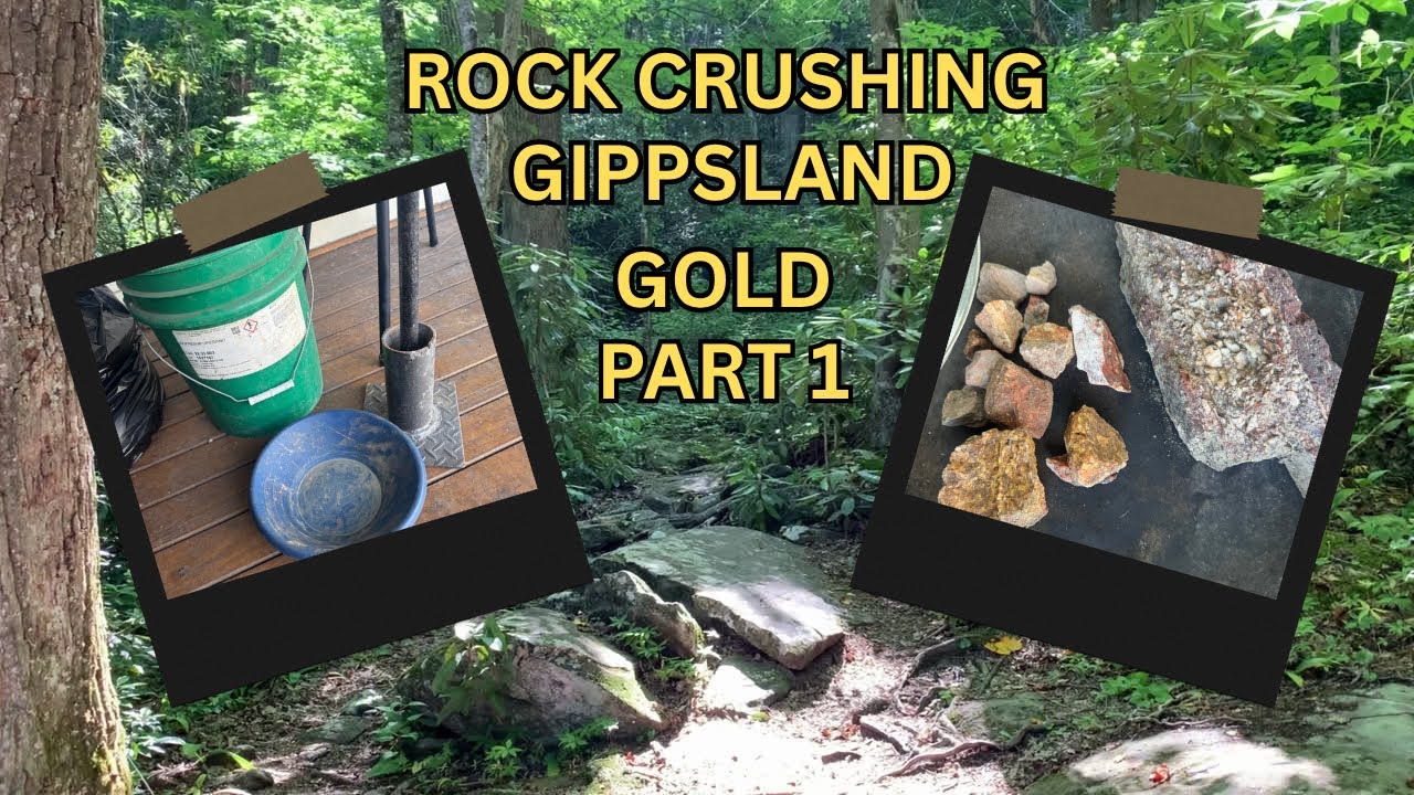 Crushing Rocks for Gold in Gippsland Australia