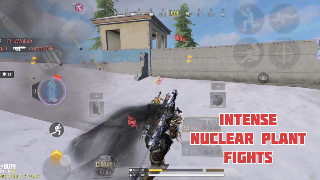 Intense Nuclear Plant fights Solo vs Squads gameplay COD Mobile 