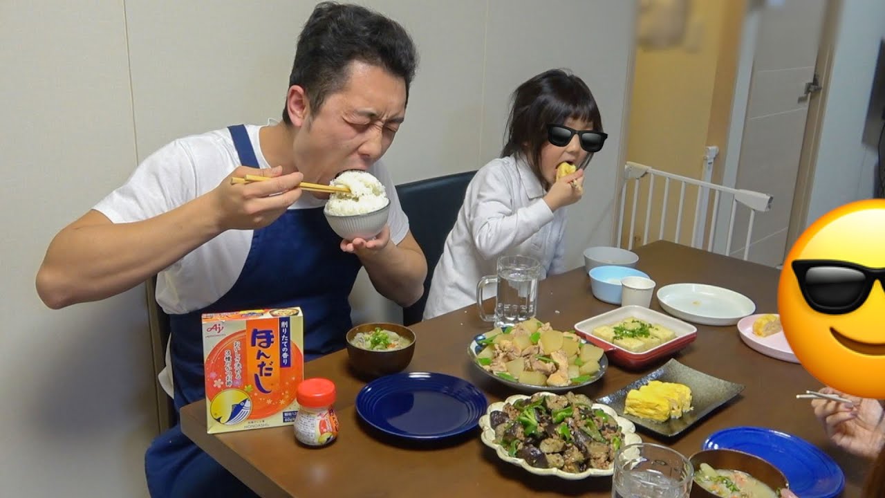 妻と娘にモテたい男が作る晩ごはん【ほんだしレシピ５品】