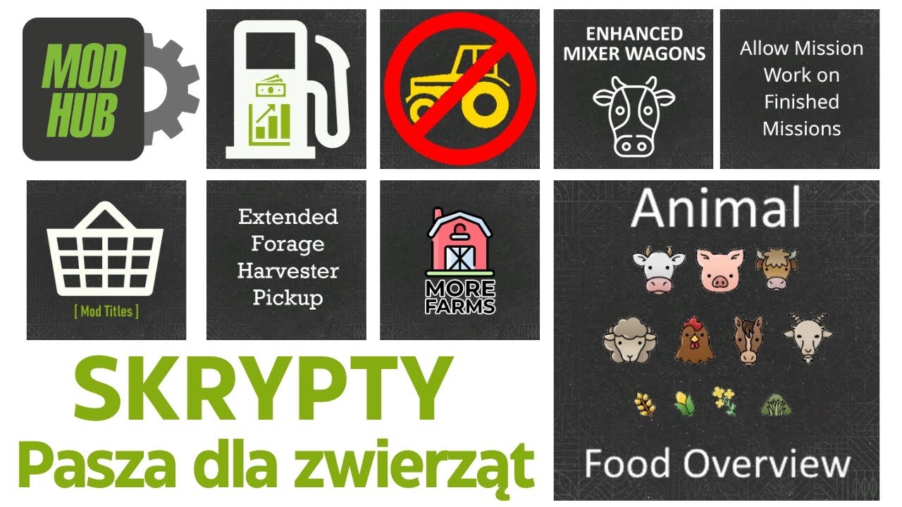 Pasza dla zwierząt. Skrypty do Farming Simulator 25 na Mod Hub