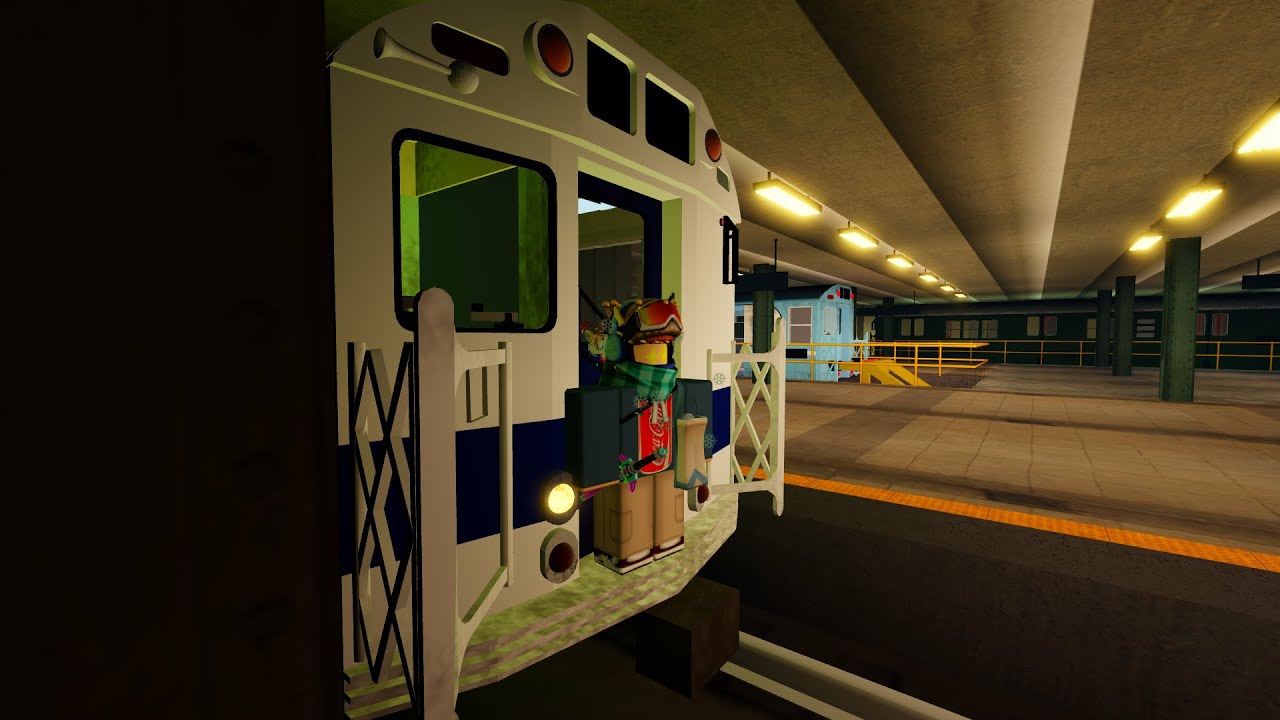 A Repainted Redbrid in 1978 in the Kenndy line of pta from Lexington Avenue to Herald Square .