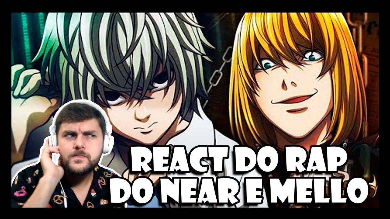 REACT do RAP DO NEAR E MELLO (Death Note) - O SUCESSOR DO L | NERD HITS (7 Minutoz)