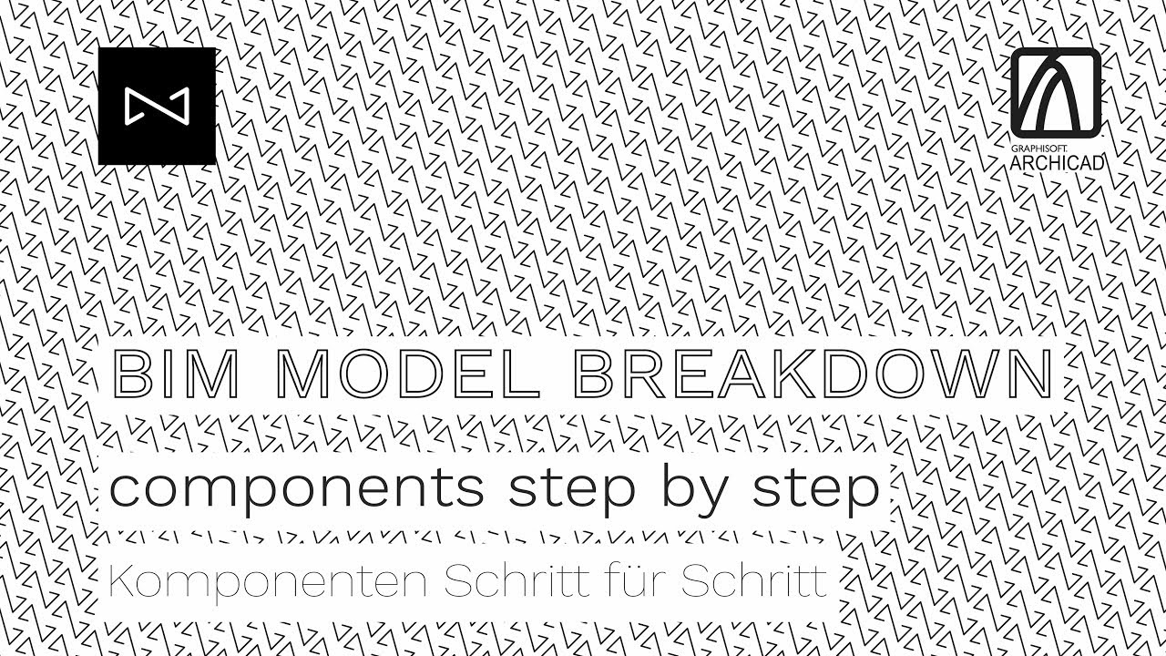 Archicad BIM Model Breakdown  - components step by step -  Tutorial Hack