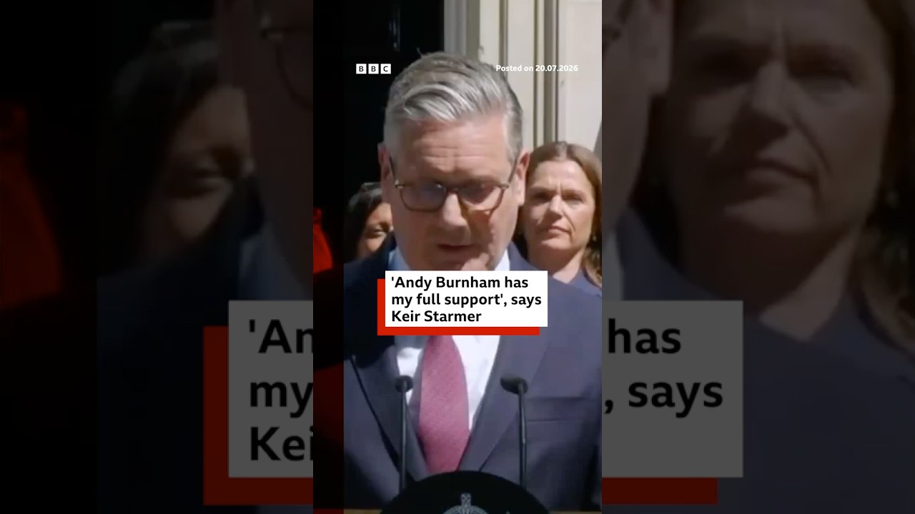 Keir Starmer gives 'full support' to his successor Andy Burnham. #KeirStarmer #AndyBurnham #BBCNews