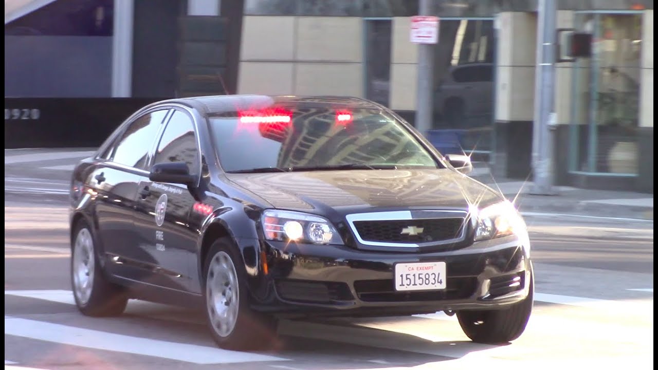 LAFD Unmarked Chevy Caprice Responding