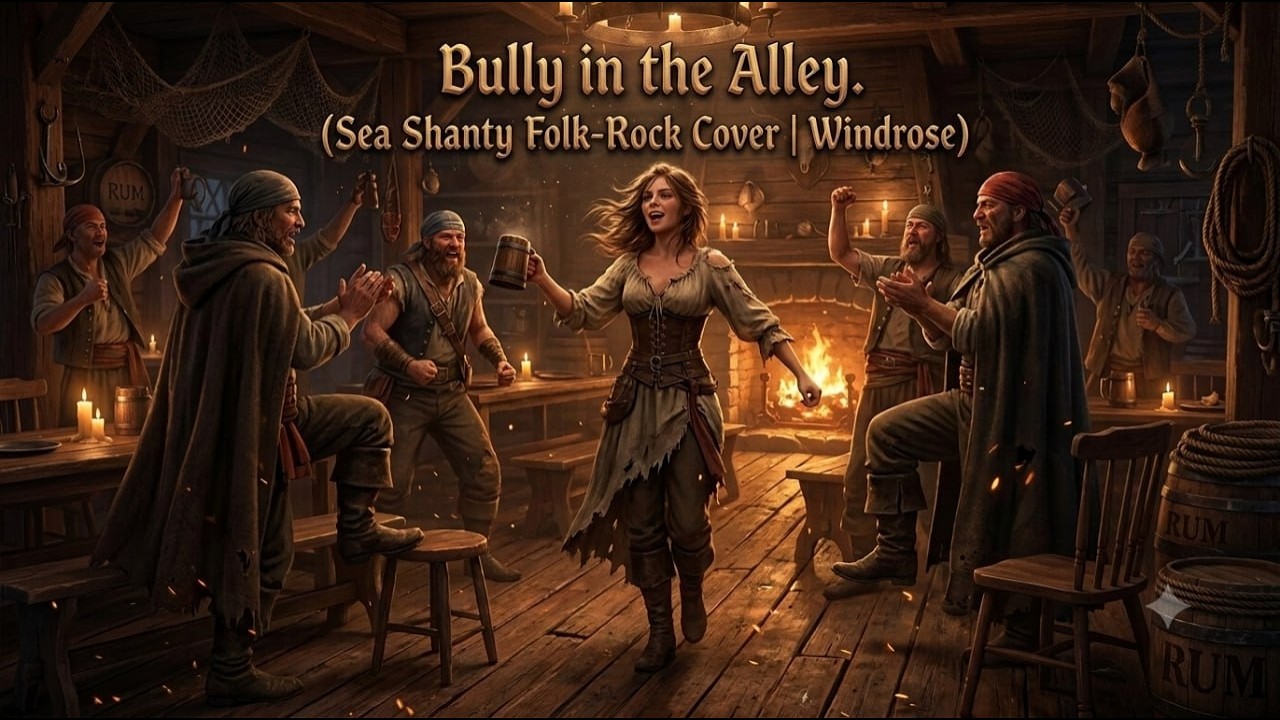 Valk Raven - Bully in the Alley (Sea Shanty Folk-Rock Cover | AI Generated | Windrose )