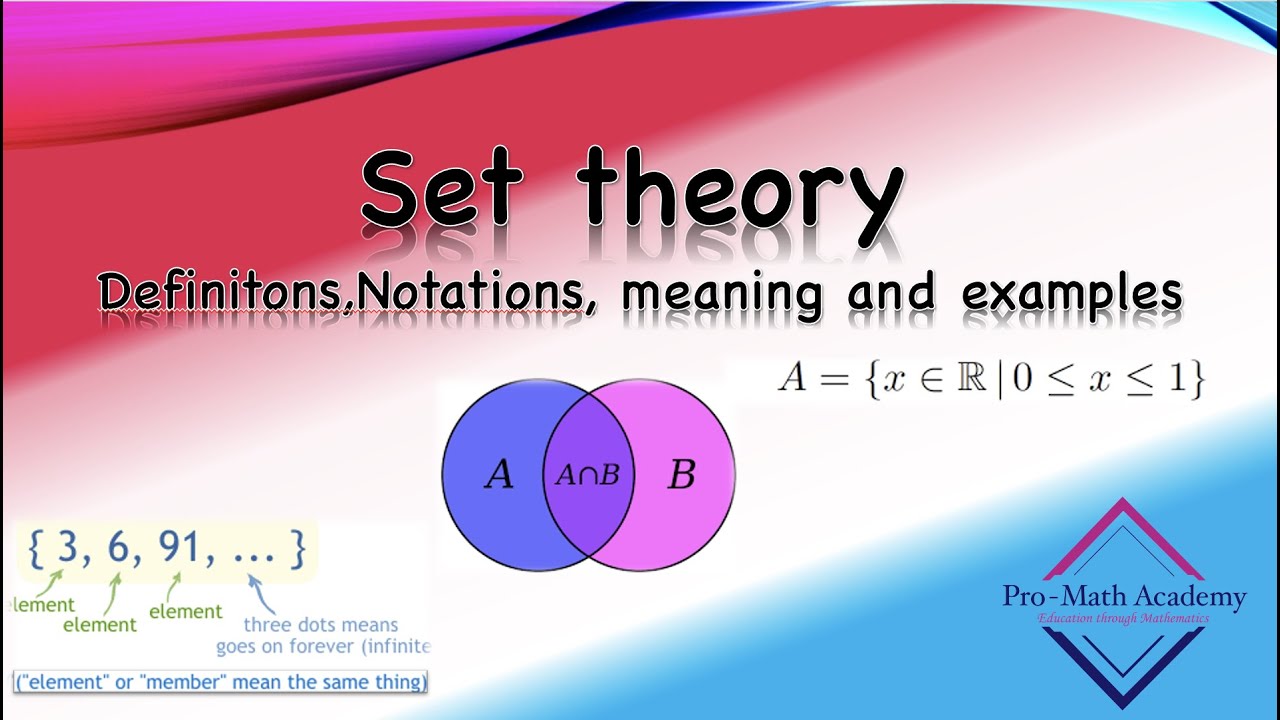 CXC math Introduction to Sets: Set theory