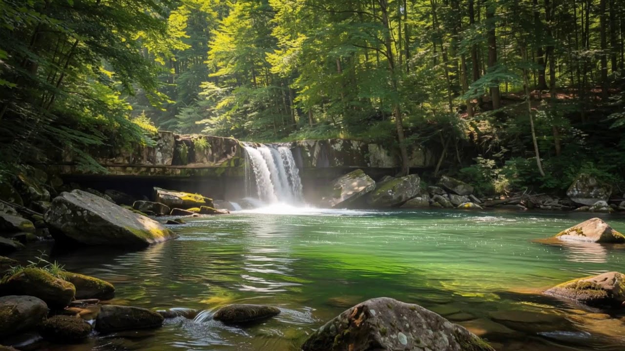 Calming Piano & Water Sounds 🌳 Relaxation for Sleep, Healing & Inner Peace,sleep Meditation 1