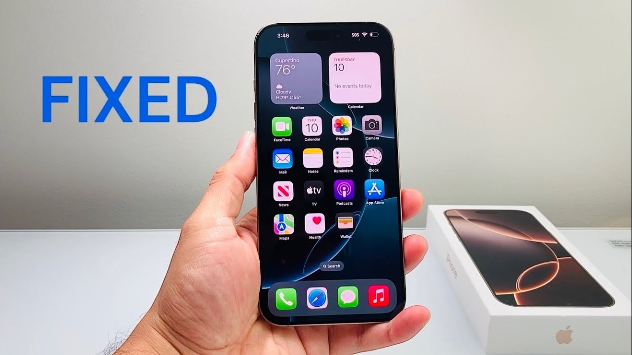 iPhone 16 Pro Max Screen Unresponsive (FIXED)
