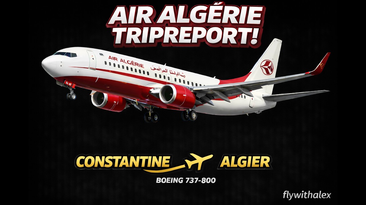 FIRST CLASS ON A 50 MIN FLIGHT | Air Algerie | Boeing 737-800 | Constantine - Algier