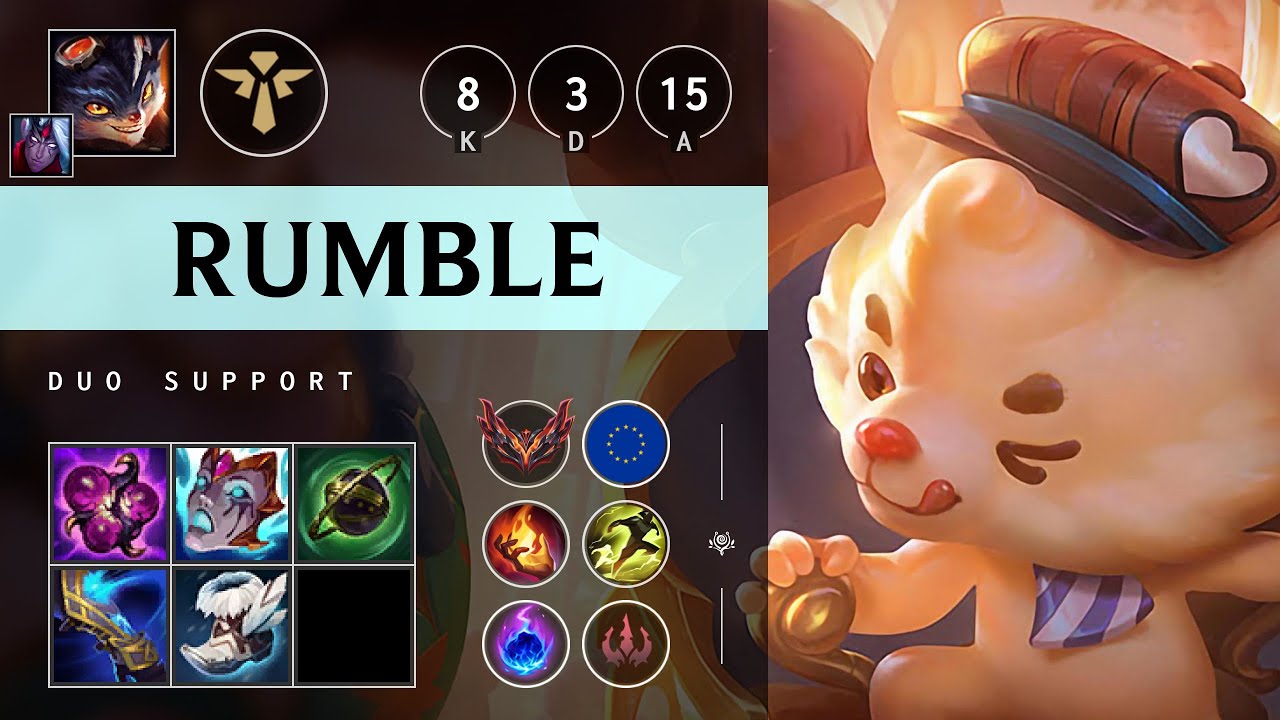 Rumble Support vs Senna - EUW Grandmaster Patch 25.04