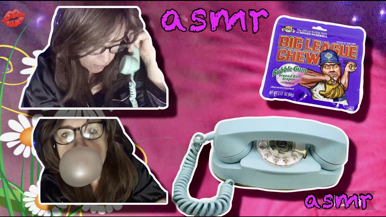 Angela Bright 2 1/2 Hrs relaxation On the Phone with Loretta, RP, gum, party planning, writing  ASMR