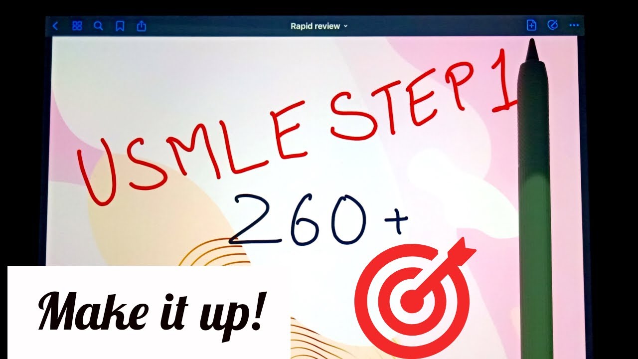 USMLE Step 1 Note Taking With Ipad | USMLE 260+ Score Strategy