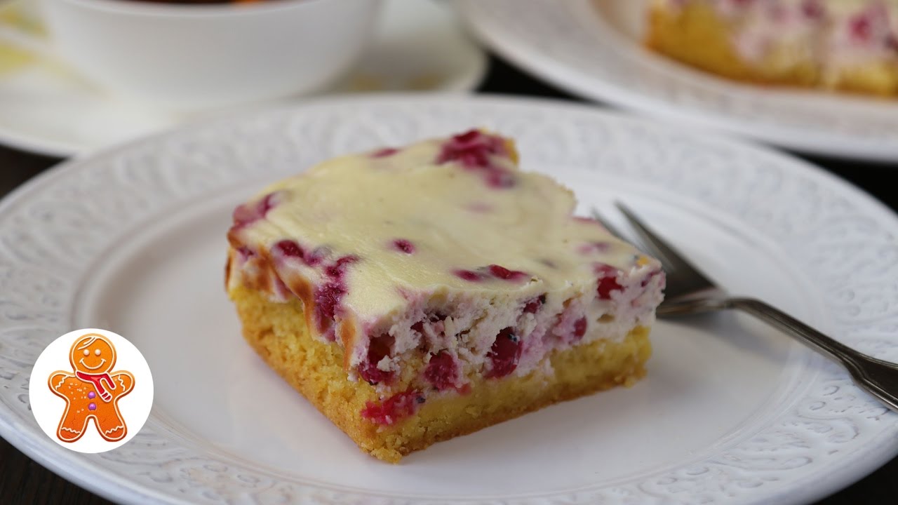 Творожный Пирог с Ягодами на Кукурузной Муке