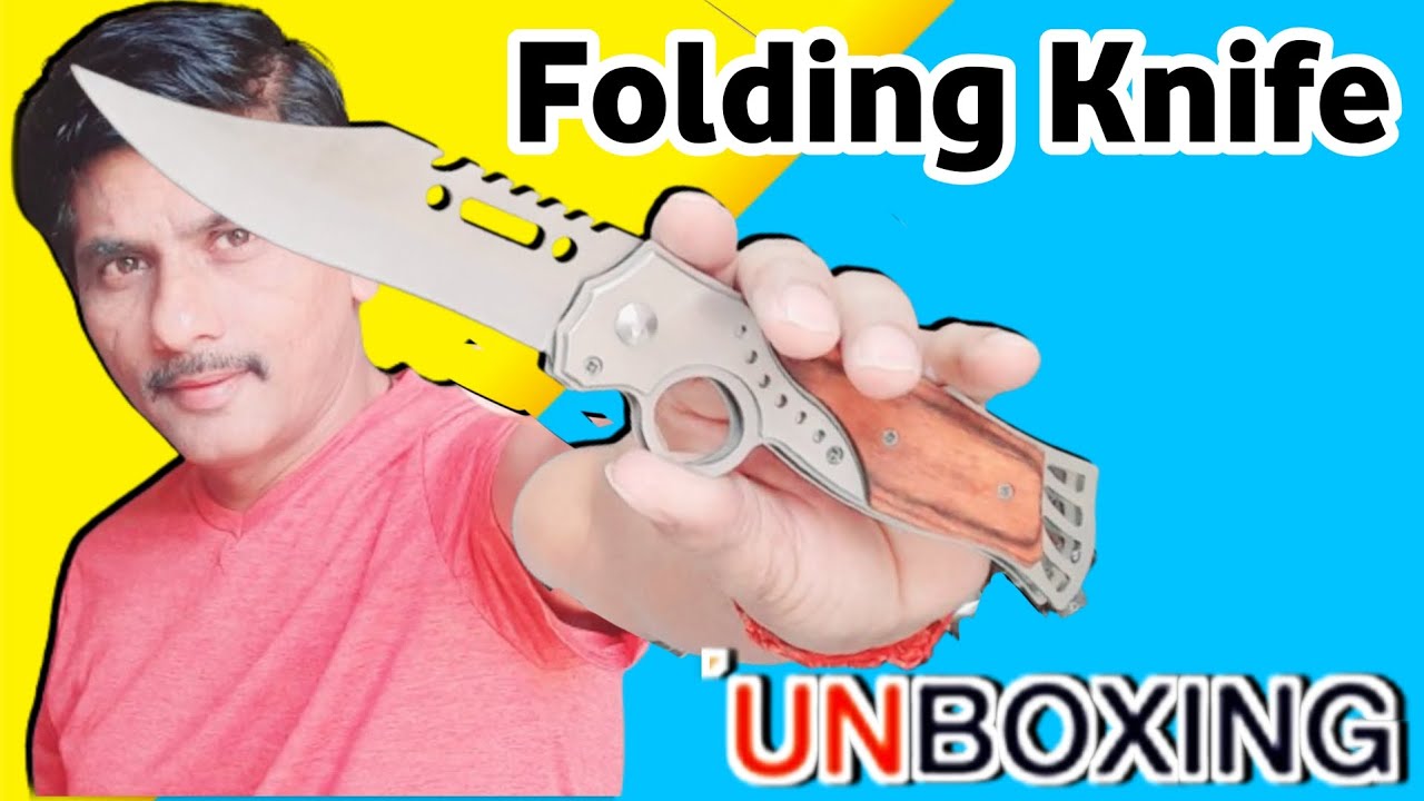 Unboxing 🗡 Button Folding Pocket Knife Amazon 2024 #unboxing #pocketknife #selfdefense #foldingknife
