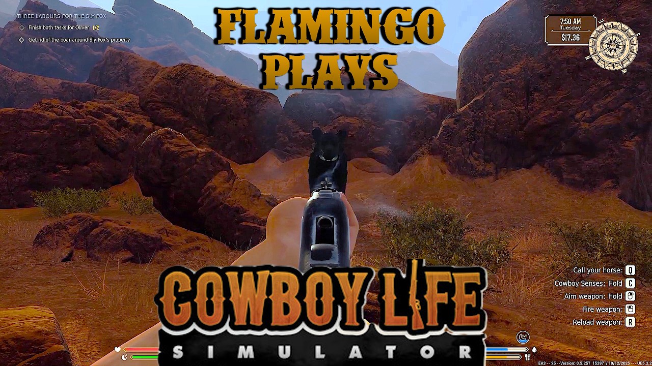 Flamingo Plays: Cowboy Life Simulator EP08: Rat Bastard Better Not Shoot Me