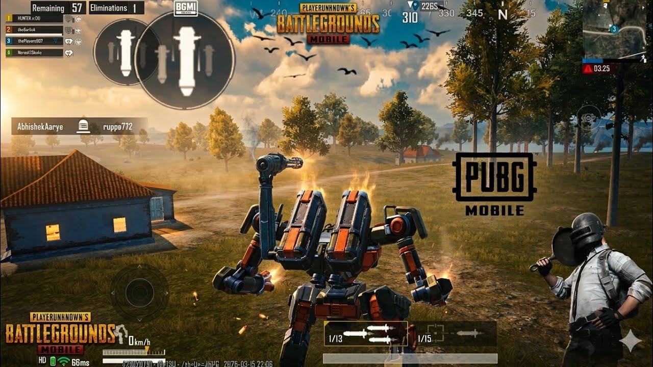 Epic Robot Movements in BGMI Payload Mode | Insane Highlights